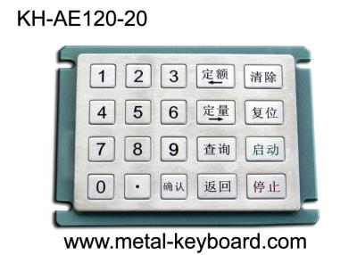 China Rugged Stainless steel Keyboard Gas Station Keypad with 20 Keys 5x4 Matrix for sale