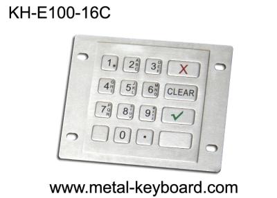 China Industrial Explosion Proof 16 Keys Weatherproof Keypad USB Or PS2 Interface for sale