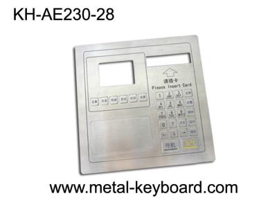 China Teclado da montagem do painel do metal da prova do vândalo, teclado industrial customizável à venda