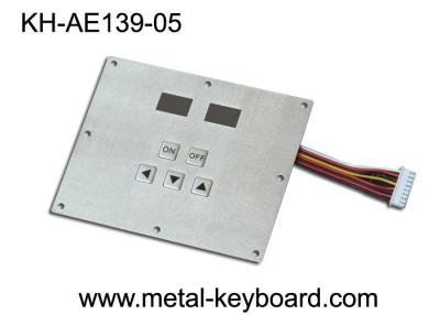 China Ruggedized Metal Industrial Keypad with 5 Keys for Industrial Control Kiosk for sale
