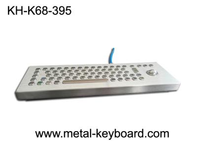 China Standalone Stainless Steel Ruggedized Keyboard , Industrial Desktop Keyboard with Trackball for sale
