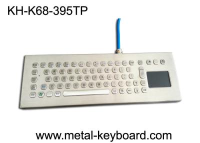 China Water-proof desktop industrial 67 keys PC-keyboard layout with touchpad and 3 mouse buttons for sale