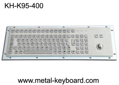 China FCC 95 Keys Panel Mount Industrial Keyboard With Trackball Standard PC Layout for sale
