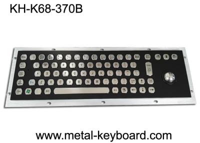 China Electroplated Black Industrial Keyboard 30mA With 25mm Trackball for sale