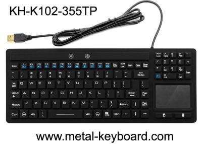 China Waterproof USB Interface Industrial PC Keyboard 106 Keys No Noise With Touchpad for sale