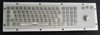 China 80 Keys IP65 Rated Metal Industrial Keyboard With Trackball Mouse And Numeric Keypad for sale