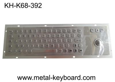 China Ruggedized Industrial Metal SS Keyboard With Trackball For Accuate Pointing Device for sale