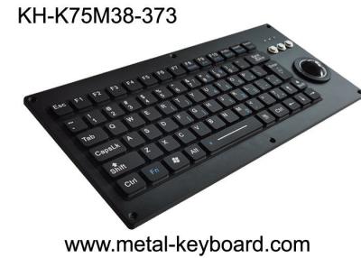 中国 USB PS2の金属75のキーのトラックボールが付いている産業シリコーンのキーボードのシリコーン 販売のため