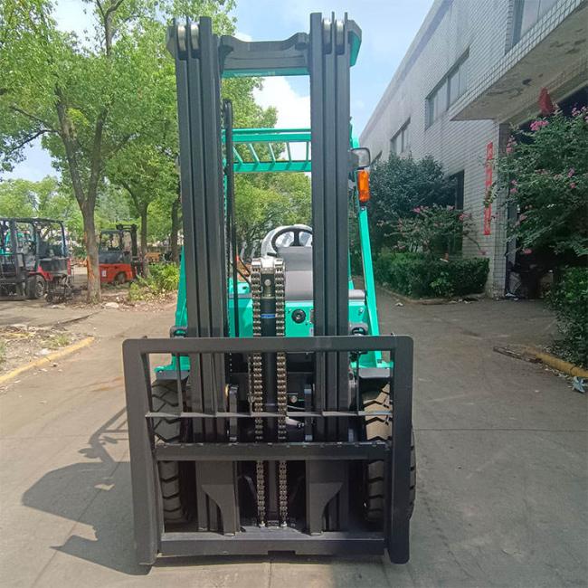 Used TCM 3-ton diesel forklift operational view