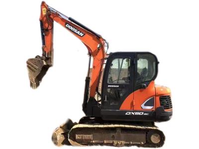 China DX60 Used Earth Moving Equipment Doosan Mini Digger Backhoe 6T for sale