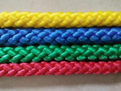 China Polypropylene Cord Hollow Diamond Braided Rope 9mm MFP for sale