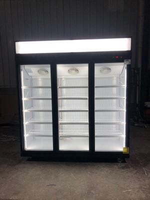 China Customized Pizza Glass Door Merchandiser With Top Mounted Condensing Unit for sale