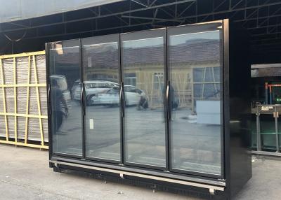 China 3000mm 4 Solid Door Display Freezers 3120mm Cabinet Height 2080 Remote Type for sale
