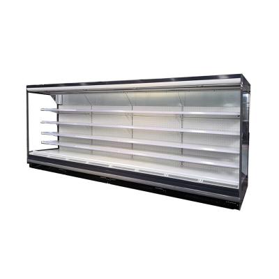 China Refrigerador aberto da exposição da leiteria da carne, refrigerador aberto de Multideck com compressor remoto à venda