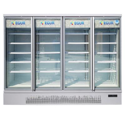China Stylish Swing 	Upright Glass Door Fridge Commercial Beverage Refrigerator Glass Door for sale