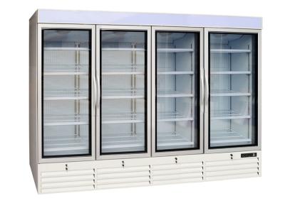 China Grocery 60Hz 1750L Four Glass Doors Merchandiser Freezer for sale