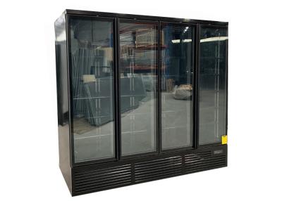 China 1700L 4 Door Vertical Refrigerator Bottom Mount R290 All Black for sale