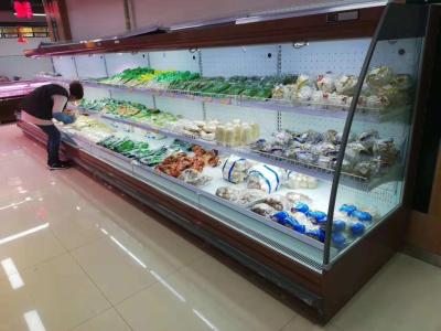 China Commercial Refrigerated Food Display Cabinets With Adjustable Shelves for sale