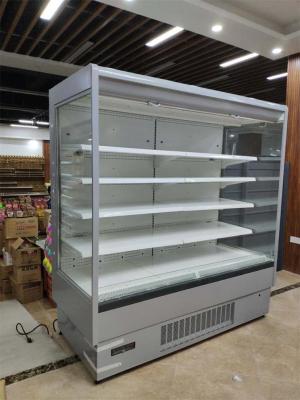 China Fan Cooling Upright Open Front Refrigerator R404a For Meat en venta