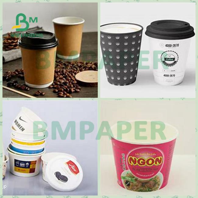Good Folding Resistance Double Sides Coated Paper For Noodels Bowl Good Folding Resistance Double Sides Coated Paper For Noodels Bowl