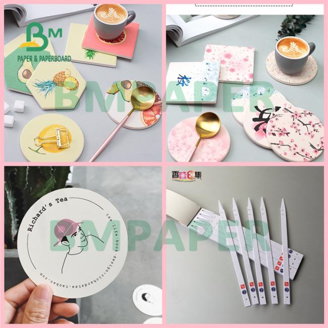 280gsm 300gsm Cup Coaster Board Super Absorb Liquid Performance 280gsm 300gsm Cup Coaster Board Super Absorb Liquid Performance