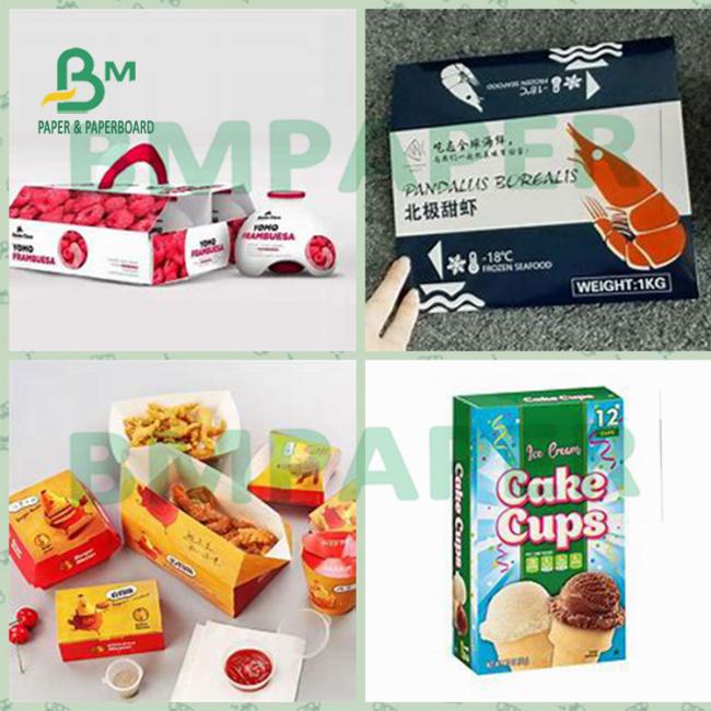 Food Grade One Side Coated Food Board For Fried Chicken Boxes Food Grade One Side Coated Food Board For Fried Chicken Boxes