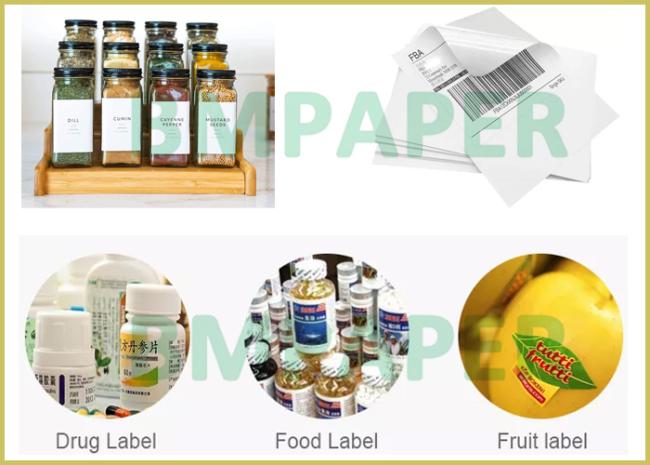 75gsm 80gsm Adhesive Sticker Paper For Supermarket One Side Cast Coating 75gsm 80gsm Adhesive Sticker Paper For Supermarket One Side Cast Coating