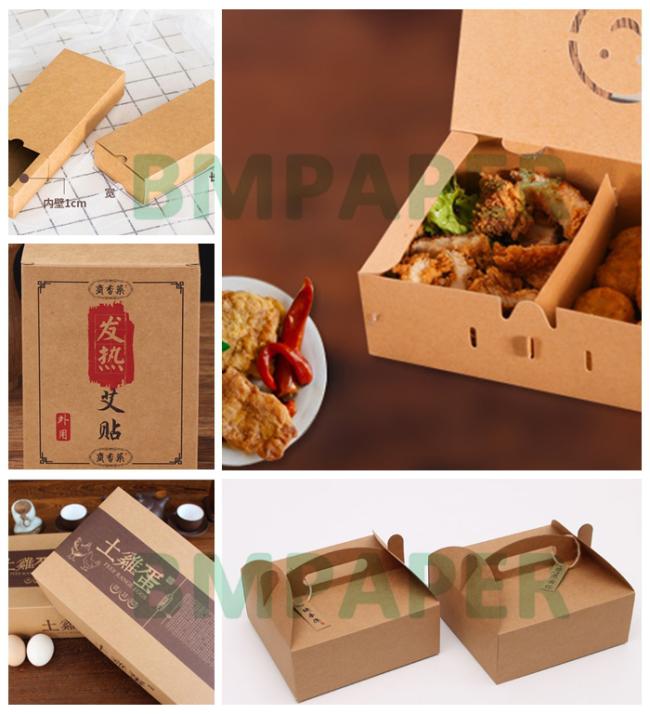 300gsm Unbleached Brown Kraft Paper Board Roll For Fast Food Packaging 70cm 300gsm Unbleached Brown Kraft Paper Board Roll For Fast Food Packaging 70cm