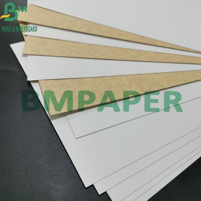 Virgin Pulp 325gsm Food Grade Kraft Paper White Coated with Brown Back Virgin Pulp 325gsm Food Grade Kraft Paper White Coated with Brown Back