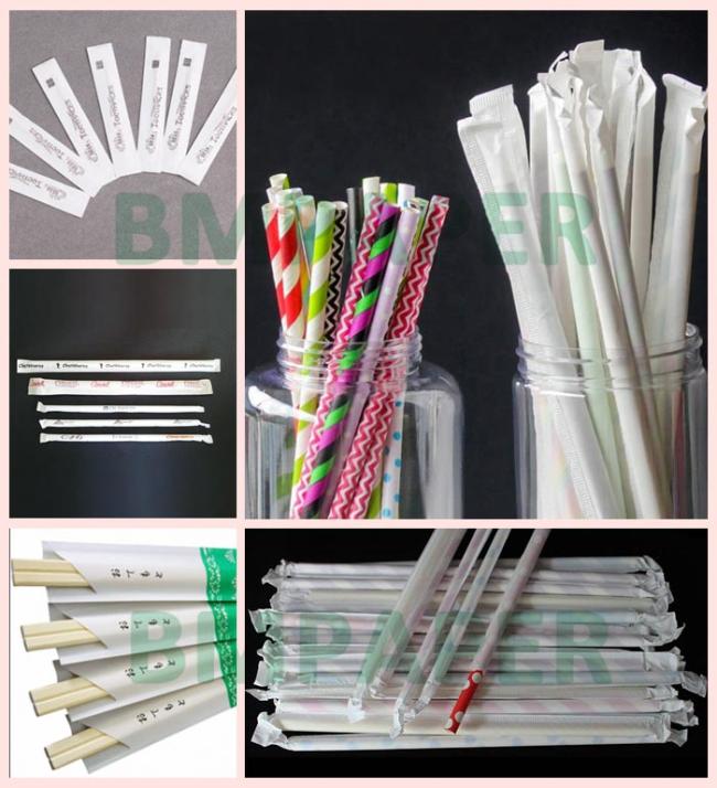 28gsm Straw Wrapping Paper Roll For Drinking 29mm 35mm x 5000m Food Grade 28gsm Straw Wrapping Paper Roll For Drinking 29mm 35mm x 5000m Food Grade