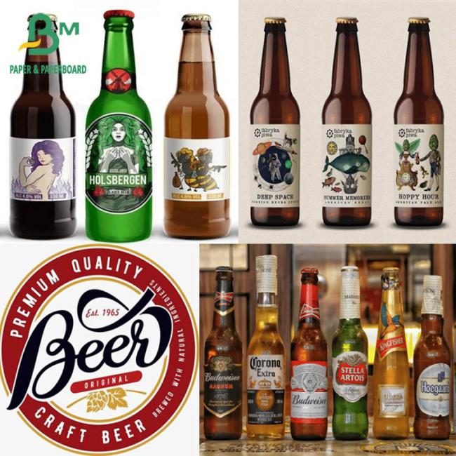 65gsm 70gsm 75gsm White Beer Lable Paper For Offset Printing 49cm 68cm 75cm 65gsm 70gsm 75gsm White Beer Lable Paper For Offset Printing 49cm 68cm 75cm
