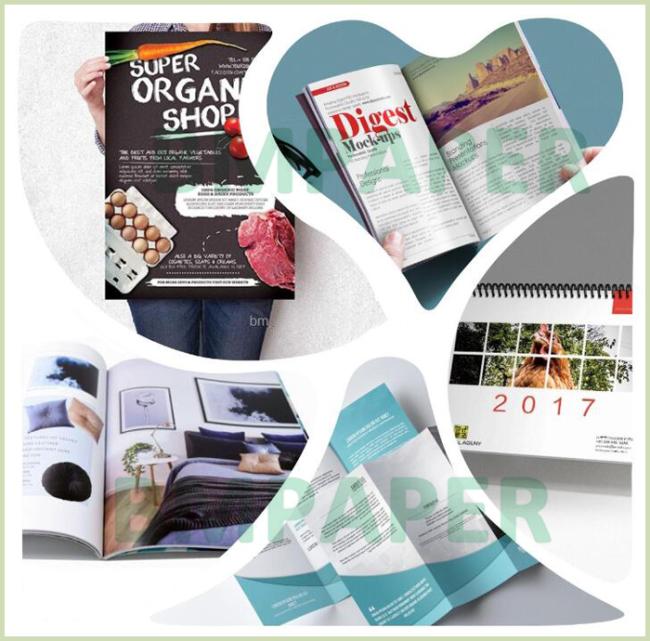 70# 90# C2S Coated Gloss Cover For Magazine 13'' x 19'' High Whiteness 70# 90# C2S Coated Gloss Cover For Magazine 13'' x 19'' High Whiteness