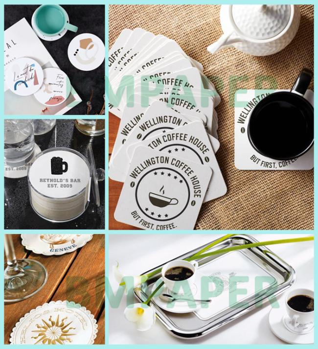 0.7mm 1mm Uncoated Coaster Paper For Drinks 455mm x 570mm Ivory White 0.7mm 1mm Uncoated Coaster Paper For Drinks 455mm x 570mm Ivory White