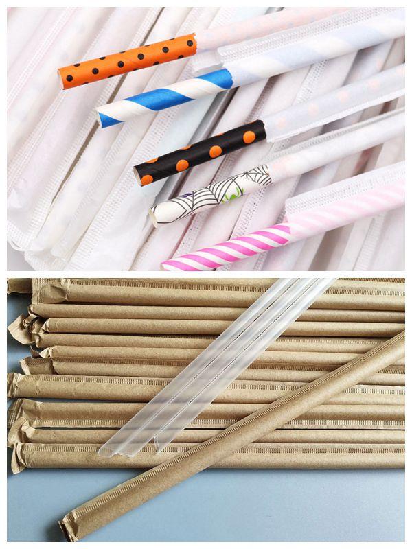 Environmental Protection White Or Brown Biodegradable Paper Drinking Straw Packaging Environmental Protection White Or Brown Biodegradable Paper Drinking Straw Packaging