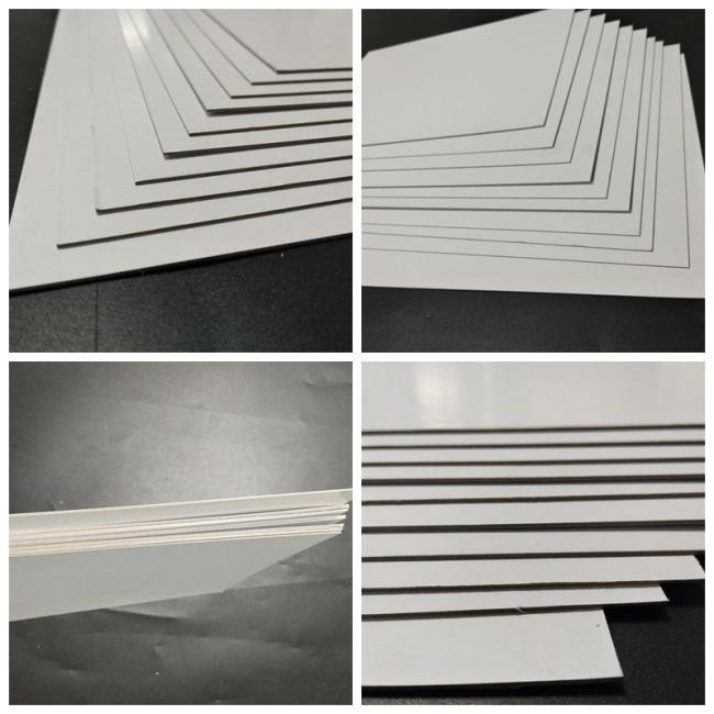 www.bm-paper.com High hardness and firmness Double Side White Coated Duplex Board 540gsm 1mm for Product packaging box
