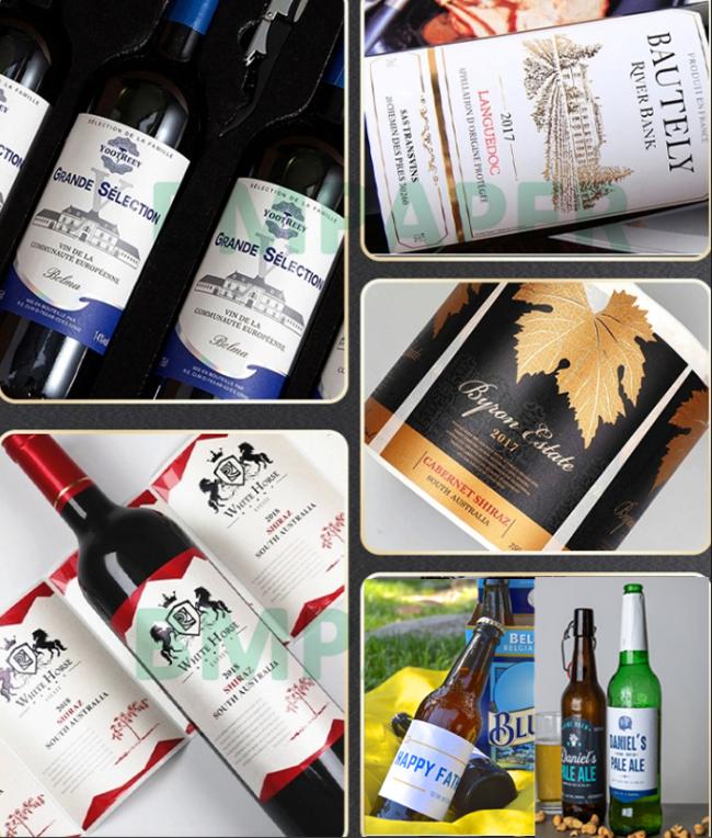 65gsm White Beer Bottle Label Paper For Laser Printer Good Water Resistant 65gsm White Beer Bottle Label Paper For Laser Printer Good Water Resistant