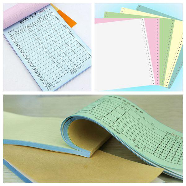Supply 55g of printed clear paper and flat carbonless paper as receipt. Supply 55g of printed clear paper and flat carbonless paper as receipt.