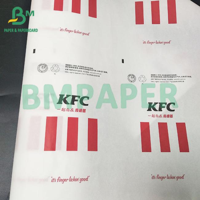 High Transparency Air Permeability Greaseproof Paper For Package Fried Food High Transparency Air Permeability Greaseproof Paper For Package Fried Food