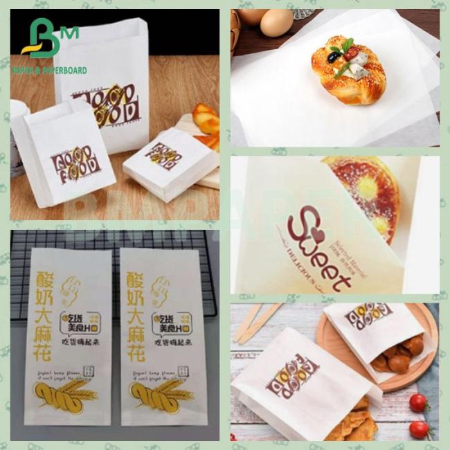 Snack bag 35gsm 50gsm Greaseproof Food Wrapping Paper Kraft Paper Snack bag 35gsm 50gsm Greaseproof Food Wrapping Paper Kraft Paper