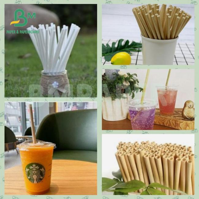 60gsm 120gsm Food Grade Waterproof White Brown Kraft Straw Paper 60gsm 120gsm Food Grade Waterproof White Brown Kraft Straw Paper