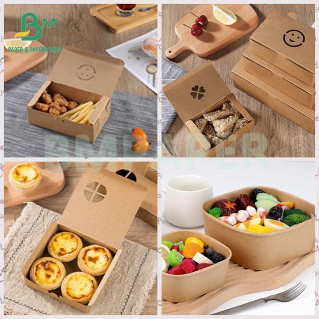 Food Packaging Box Paper 350gsm Food Grade PE Coated Kraft Paper Food Packaging Box Paper 350gsm Food Grade PE Coated Kraft Paper