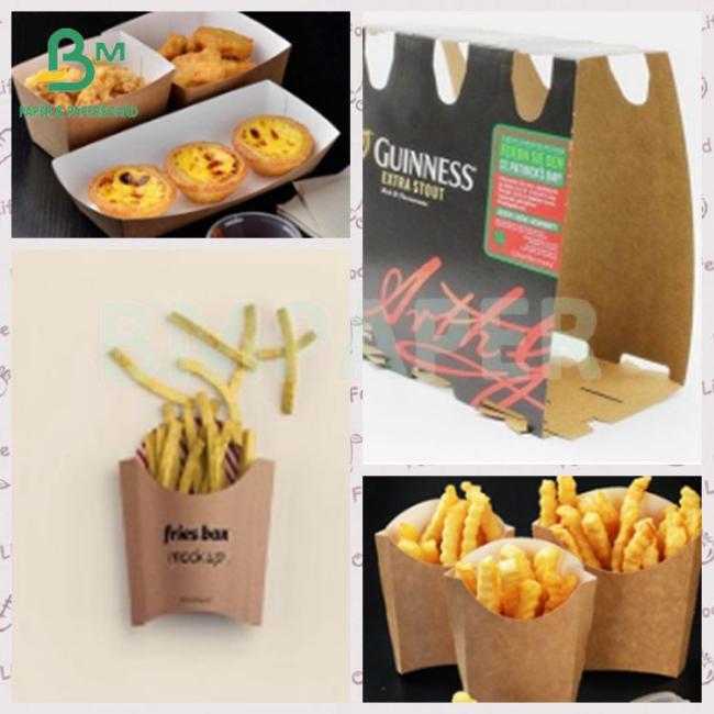 250gsm Food Grade White Face Kraft Liner Board For Food Product Packaging 250gsm Food Grade White Face Kraft Liner Board For Food Product Packaging