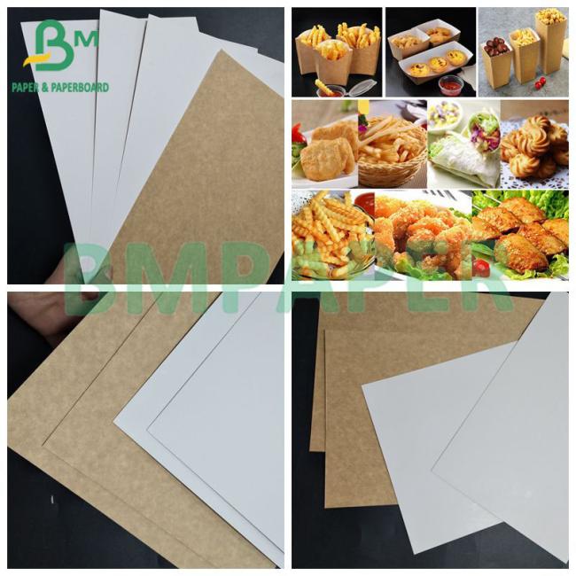 Virgin Wood Pulp Food Grade White Top Coated Kraft Board For Refrigerated Cold Drinks Virgin Wood Pulp Food Grade White Top Coated Kraft Board For Refrigerated Cold Drinks