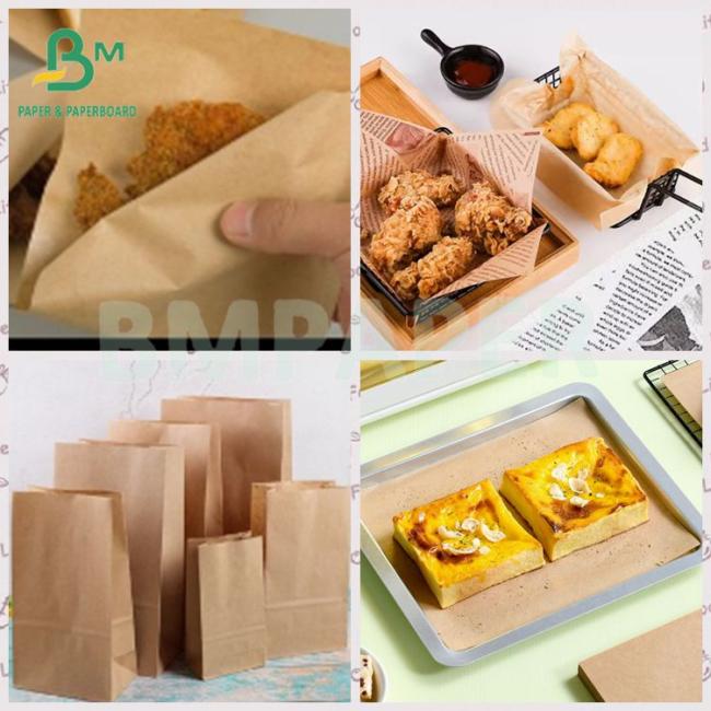 38 Gsm Eco-Friendly Grease Resistance Kraft Paper For Snack Food Wrapping 38 Gsm Eco-Friendly Grease Resistance Kraft Paper For Snack Food Wrapping