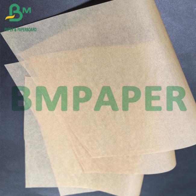40gsm One Side Glossy Oilproof MG Unbleached Brown Ribbed Kraft Paper Sheets 40gsm One Side Glossy Oilproof MG Unbleached Brown Ribbed Kraft Paper Sheets
