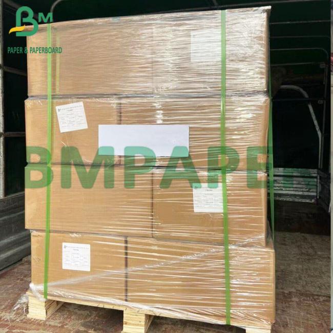 40gsm One Side Glossy Oilproof MG Unbleached Brown Ribbed Kraft Paper Sheets 40gsm One Side Glossy Oilproof MG Unbleached Brown Ribbed Kraft Paper Sheets