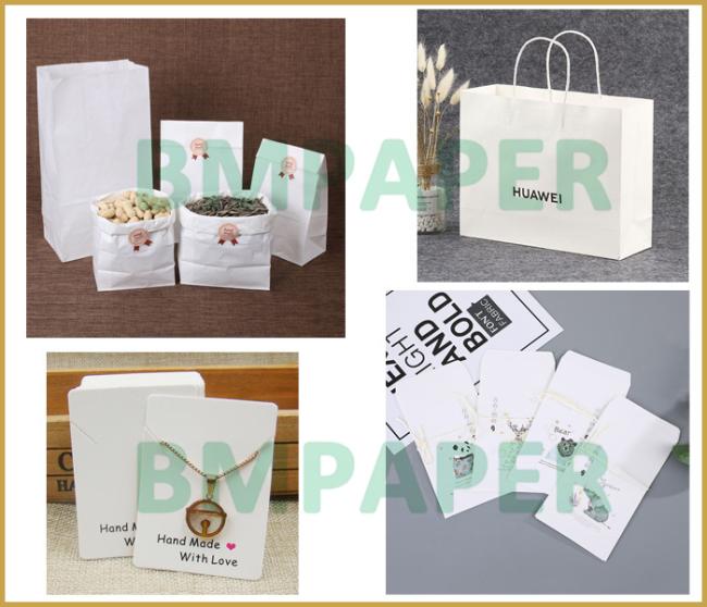 100gsm 120gsm Natural White Kraft Paper For Grocery & Shopping Bags 1200mm 100gsm 120gsm Natural White Kraft Paper For Grocery & Shopping Bags 1200mm