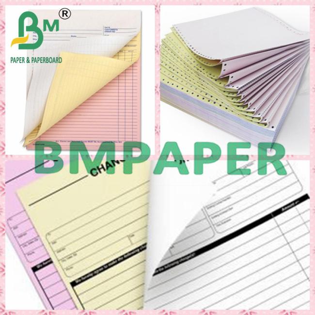 White Pink Yellow Colorful NCR Carbonless Paper For Office Supplies White Pink Yellow Colorful NCR Carbonless Paper For Office Supplies