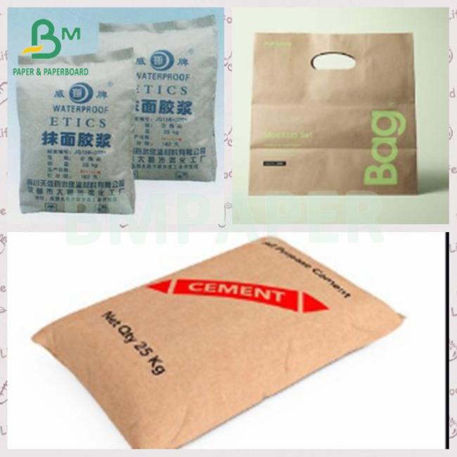 75gsm Brown Kraft High Expansible Strong Cement Bag Paper Roll 75gsm Brown Kraft High Expansible Strong Cement Bag Paper Roll