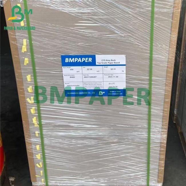 C1S Grey Back Paper Board 350gsm 450gsm 22 X 26 Inch Mark Every Mark Every 100 / 200 Sheets C1S Grey Back Paper Board 350gsm 450gsm 22 X 26 Inch Mark Every Mark Every 100 / 200 Sheets